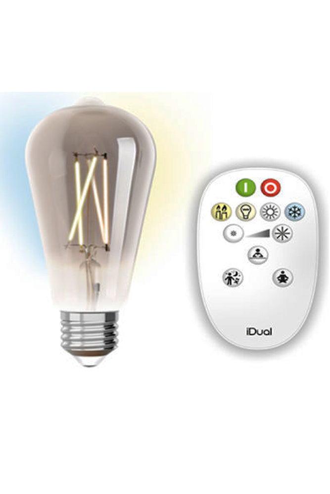Λαμπτήρας LED Filament ST64 230V 9W 806lm 2200-5500K E27 Amber Dimmable Με Χειριστήριο 429439
