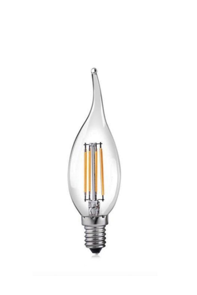 Retrobulbs Λαμπτήρας LED Filament Κερί Μύτη 230V 6W 520lm E14 Διάφανο 4405507 Κεριά