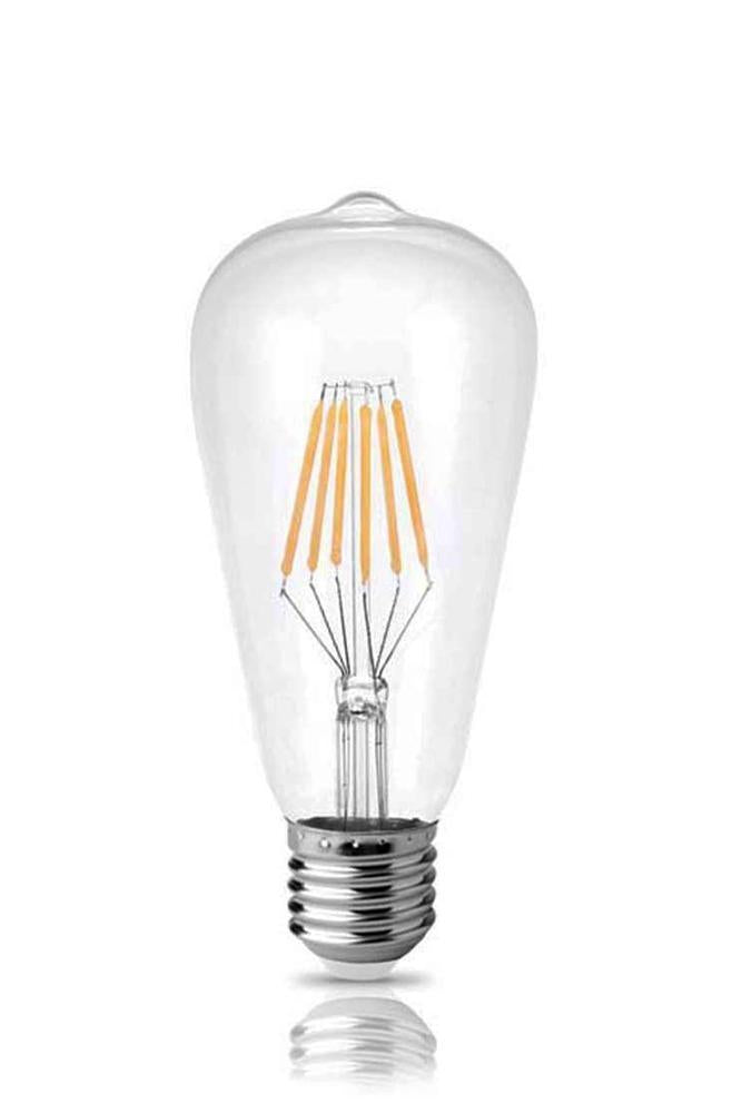 Retrobulbs Λαμπτήρας LED Filament Κλασικός ST64 230V 9W 650lm E27 Διάφανο Dimmable 4405527 Κλασικοί