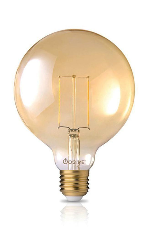 Retrobulbs Λαμπτήρας LED Filament Κλασικός G125 230V 8W 630lm E27 Amber Dimmable 4405042 Κλασικοί