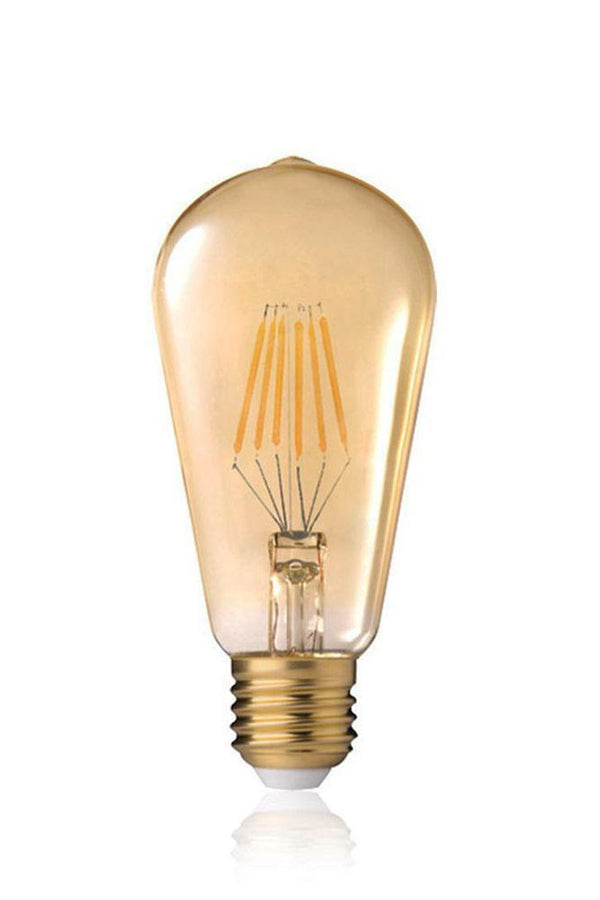 Retrobulbs Λαμπτήρας LED Filament Κλασικός ST64 230V 9W 630lm E27 Amber Dimmable 4405041 Κλασικοί